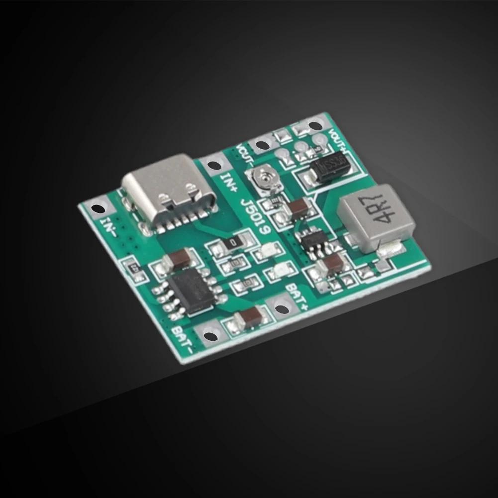 1-2 шт. Модуль повышения напряжения DC-DC Type-C Зарядное устройство TP4056 Плата питания с разрядом DC4.3-27V Повышающий модуль DIY Набор деталей