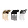 1Pc Fashion Shoulder Epaulets Vintage Spike Rivet Tassel Epaulet Shoulder Boards Badge Brooches Women Men Clothing Accessories