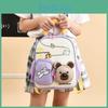 Bear Animal Print Backpack With Lightweight Oxford Fabric Schoolbag Gift Kids