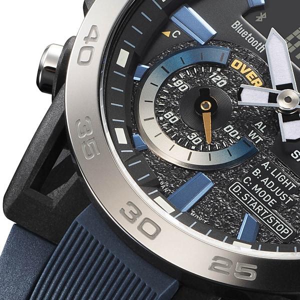 Casio Men's EDIFICE ECB-40YNP-1AJF [EDIFICE Nighttime Drive Series] Round Watch Digital Analog