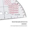 Artillery Coordinate Plotting Semicircle Ruler