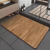 Wood Grain Carpet Diatomaceous Earth Non-Slip Mat Bathroom Absorbent Mat Quick-Dry Foot Mat Door Mat