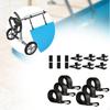 6x Solar Cover Reel Attachment Kit,Reel Straps with Hooks,6 Clips Swimming Pool