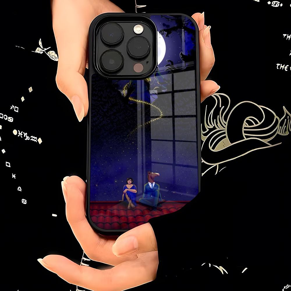 Чехол для телефона B-BoJack Horseman PC+TPU Для IPhone 15 16 17 Pro Max 13 16 11 12 14 Pro Xs Max Mini Xr X Plus Чехол