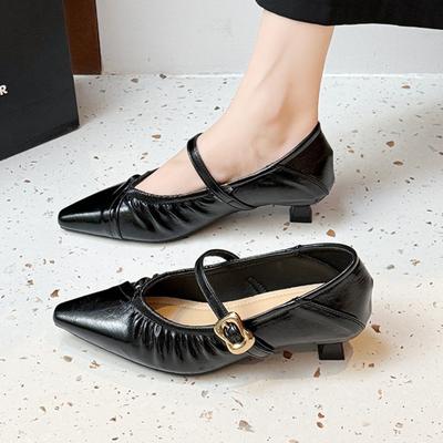 Летние Новые Женские Туфли на Высоком Каблуке Сексуальные Босоножки на Каблуке с Острым Носком Элегантные 2025 Платье Вечеринка Женские Брендовые Туфли Лодочки Тренд Zapatos Mujer