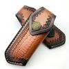 High-quality Cowhide Folding Knife Holder Scabbard Universal Knife Cover Leather Sheath with Camping Knife Holsters