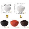 Plastic Rattan Weaving Hanging Flowerpot Half Round Over Fence Planter Wall Flower Pot  Flower Shop