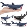 Детская модель морского животного из ПВХ с реалистичным дизайном акулы для образовательных игр и декора