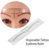 10pcs Disposable Permanent Eyebrow Measure Ruler Sticker Tattoo Shaper Stencil Makeup Tool