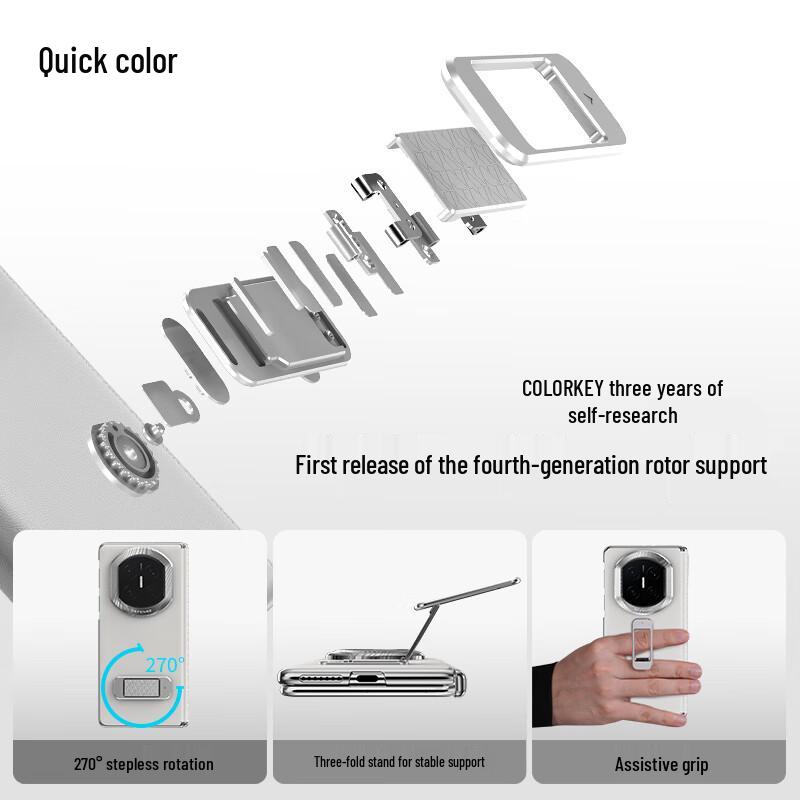 Кожаный вращающийся чехол-подставка Juese для Huawei Mate X7 Collector's Edition