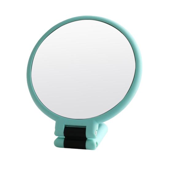 Двустороннее увеличительное зеркало для макияжа, ручное зеркало с регулируемой ручкой на 360 градусов, компактный размер, портативное, для путешествий