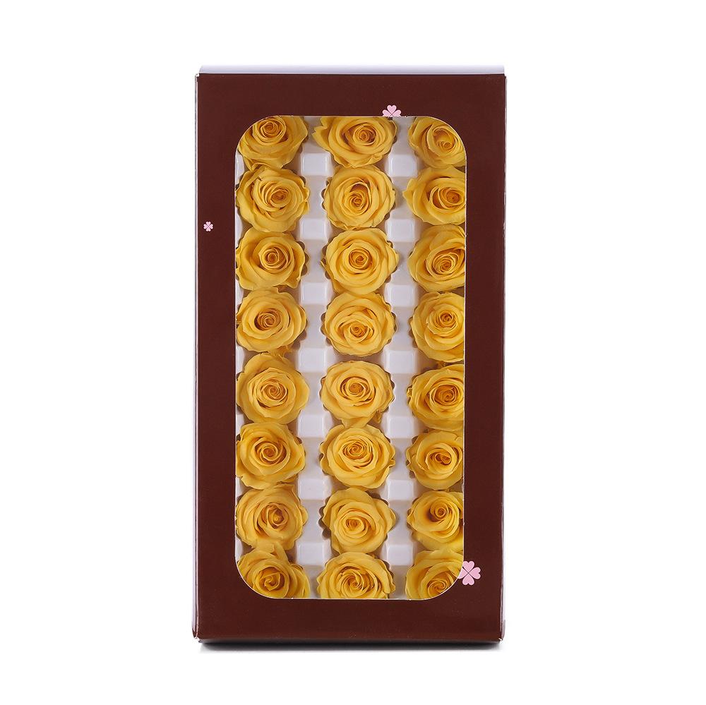 Набор подарочных коробок с вечными цветами 2-6 см, декоративные цветы из роз ручной работы, подарочная коробка для цветов для DIY