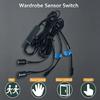 LED Sensor Switch DC 12V 24V 60W Dupont Port Touch PIR Motion Hand Sweep Door Sensor Black for Wardrobe Closet Cabinet LED Light