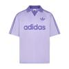adidas Мужская спортивная футболка-поло свободного кроя с коротким рукавом