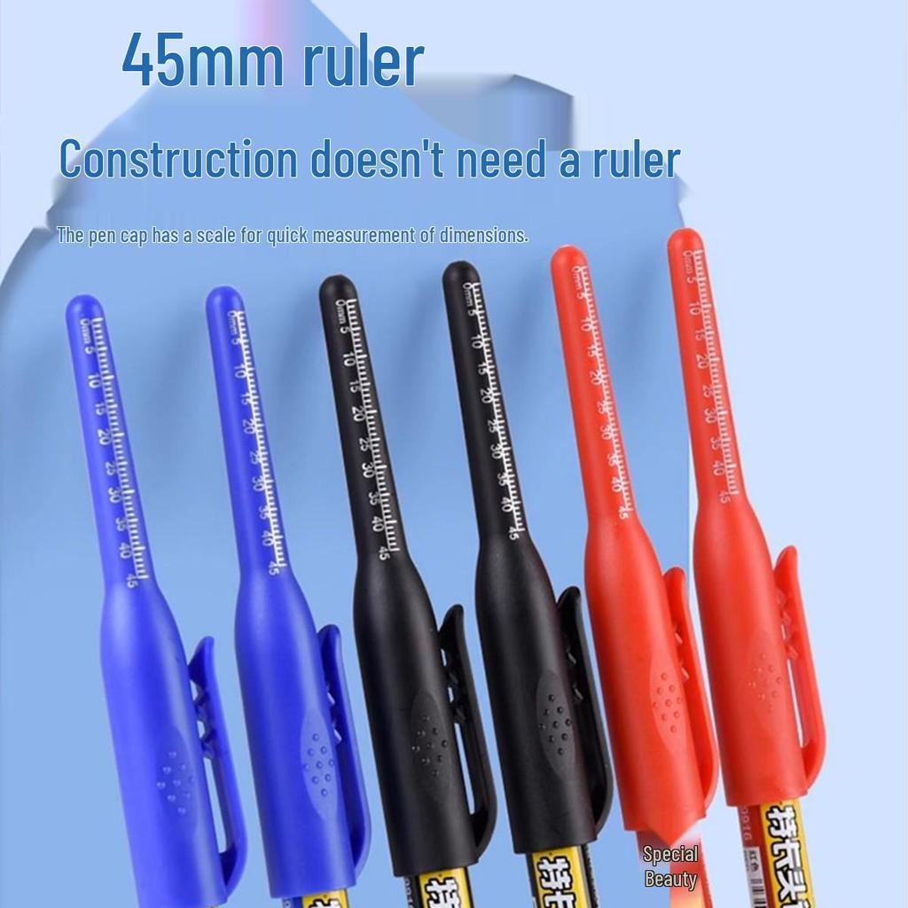 Специальный выпуск для новичков: Набор из 6 штук очень длинных 45-мм масляных маркеров для столяра