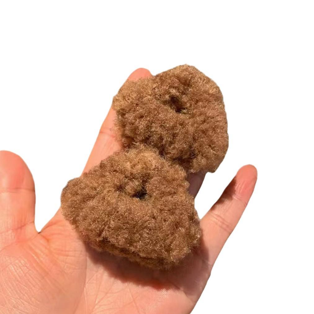 Заколка для волос «кошачье ухо» из овечьей шерсти: Милая осенне-зимняя принцесса-заколка для челки на бок