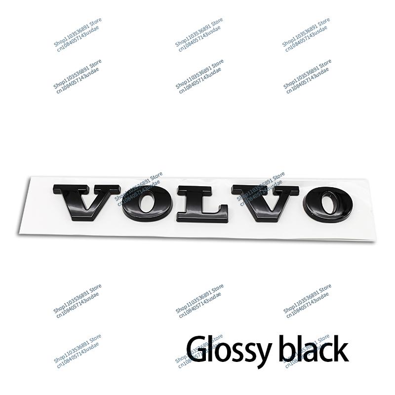 3D ABS Volvo Car Bonnet Letters Logo Badge Rear Trunk Emblem Sticker Accessories For CX40 CX60 CX90 V60 V40 S60 V70 XC70 B5 B6