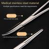 12.5/14/16/18 см Изогнутоносые/Прямые Изогнутые Ножницы-Пинцеты из Нержавеющей Стали с Блокировкой, Зажимные Пинцеты, Гемостатические Зажимы