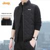 JEEP Men's Padded Fleece High-Collar Vest