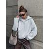 Casual Knitted Outdoor Coat Sweaters Women Sweater Autumn Winter Fashion Loose Long Sleeve Half Zip Lapel Pullover Sweater