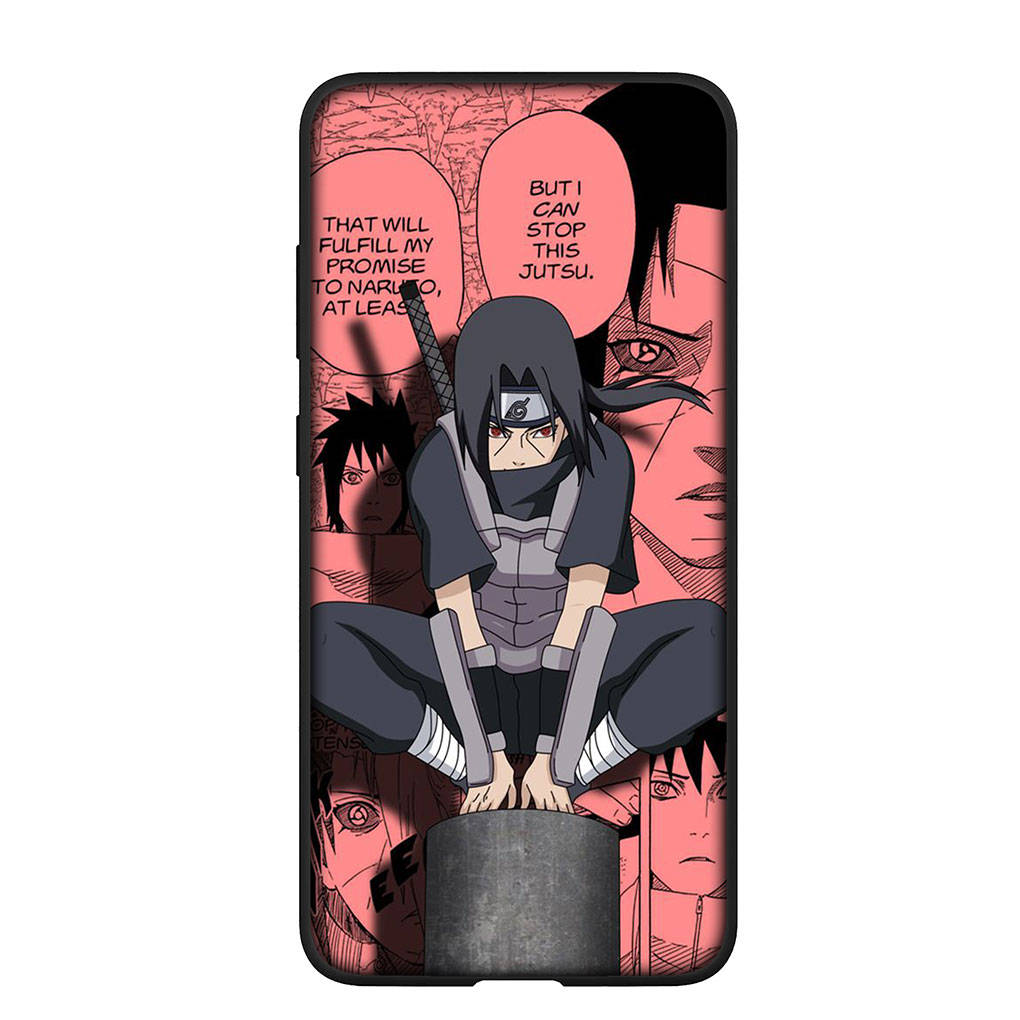 Чехол для телефона Samsung Galaxy S25 S24 S23 iPhone 16 15 Xiaomi Redmi Note 14 13 12 16E 11 Pro Max XR OPPO Moto Huawei Comics Uchiha Sasuke Naruto Cover