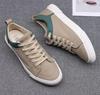 Fashion Men's Spring Canvas Shoes New Breathable Lace Up Casual Men's Versatile Flat Bottomed Cloth Shoes Anti Skateboard Shoes Tenis