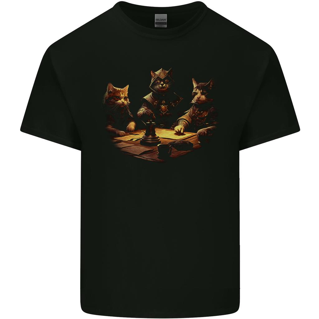 RPG Cats Role Play Games Mens Light Cotton T-Shirt