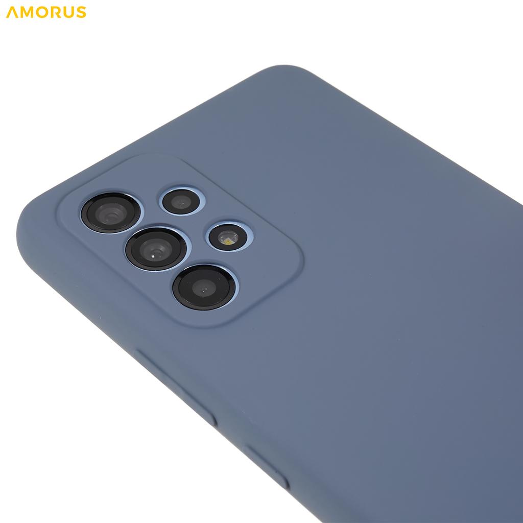 AMORUS For Samsung Galaxy A53 5G Case Precise Cutouts TPU Fiber Lining Shockproof Phone Cover