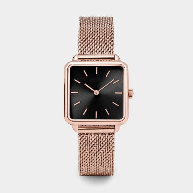 Fashion Rose Golden Watches For Women Elegant Ladies Quartz Watch Stainless Steel Bracelet Magnetic Buckle Strap Reloj Dama