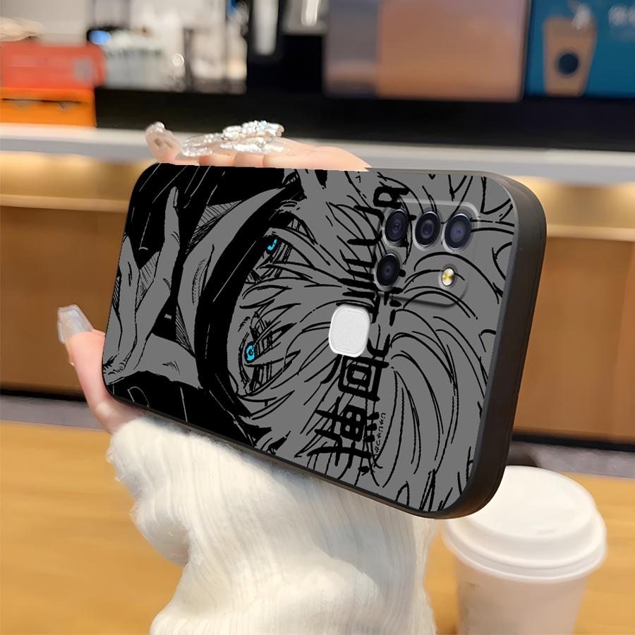 Мягкий задний чехол-бампер для Samsung Galaxy A10 A20 Note 20 Ultra 9 10 A05 A03 A01 A02 A04 A06 A30 A40 A50 A70 Аниме J-ujutsu