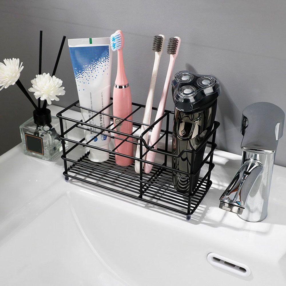 Easy to Clean Toothbrush Holder Stainless Steel Shower Table Bracket  Bathroom