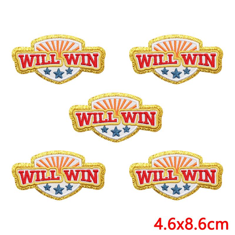 10 шт. Оптовая продажа нашивок с надписью Rugby Love на одежду, аппликация, сделай сам, вышивка на полотенце для приветствий, термонаклейки для одежды, пришивные наклейки