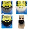 Artificial Beard Realistic Fake Beard Simulation Big Beard Long Fluff Halloween Men's Fake Mustache Costume DIY Dress Up Prop