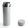 PEARL METAL 300ml Stainless Steel Water Bottle, Direct Drinking, Pure White, Premium My Cafe Slim, H-6929