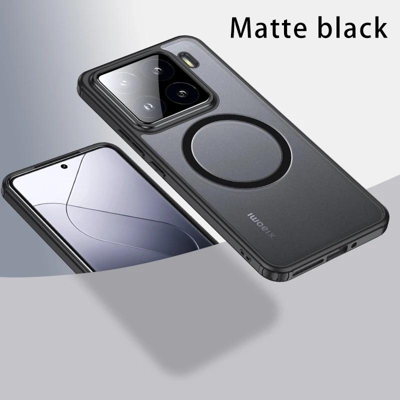 Прозрачный магнитный чехол Magsafe для Xiaomi 15 Pro, оригинальный чехол с подушкой безопасности, ударопрочный защитный чехол для Xiaomi 15, задняя крышка