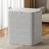 Stackable Multifunctional Clothes Storage Baskets with Zipper and Handle for Blankets and Bedding Organization