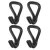 PATIKIL 4pcs Ratchet Double J Hook Load 5511 LBS 8.7mm Tie Down Strap Webbing