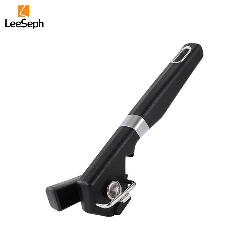 Leeseph Can Opener, Portable Stainless Steel Cutting Can Opener Side Cut Design with Magnet, for Home Restaurant Kitchen Tool