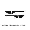 Для Kia Sorento MQ4 2021-2026 Тюнинг автомобиля Черная Декоративная полоска на окно автомобиля Накладка на стойку D Аксессуары