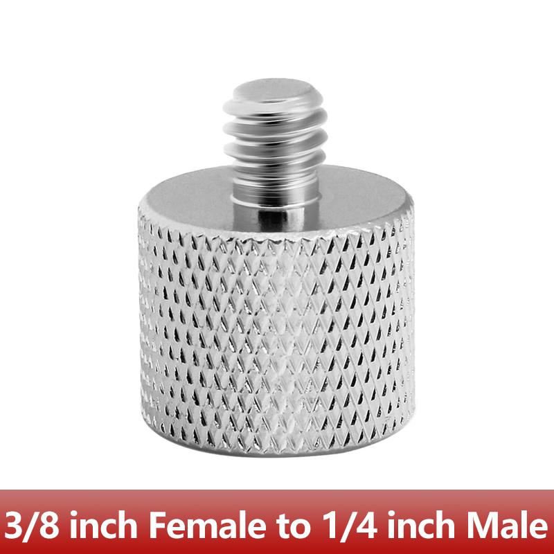 Алюминиевый сплав 1/4" наружная резьба на 3/8" внутренняя резьба адаптер для крепления камеры штатив резьбовой адаптер переходник разъем винтовой адаптер