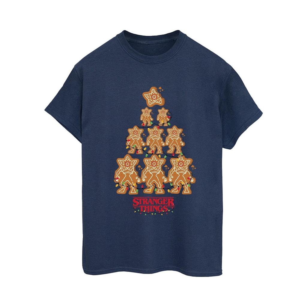 Netflix Womens/Ladies Stranger Things Gingerbread Cotton Boyfriend T-Shirt
