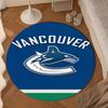 Hockey Team Vancouver-Canucks Round Rug for Livingroom,Bedroom, Palyroom, Chair Rug, Area rug, Circle Carpet, Large Size Decor Fan Christmas gift