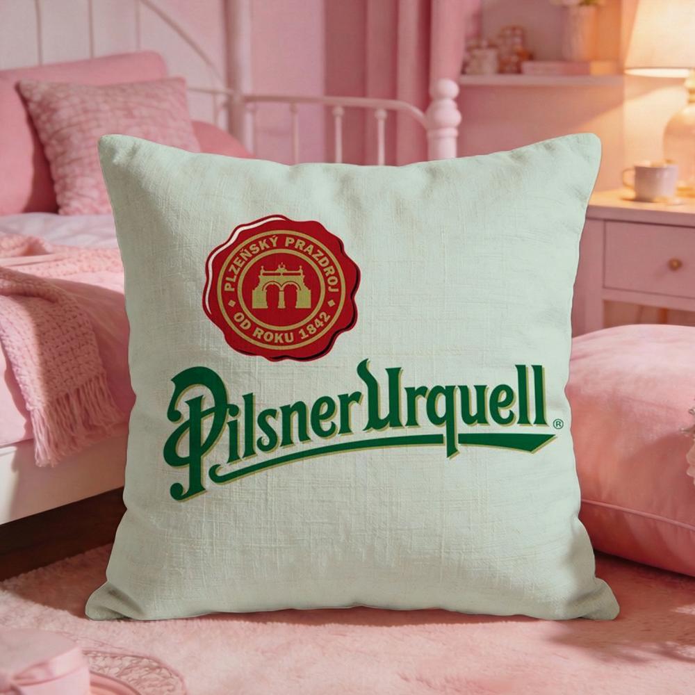 Beer PPilsner Urquells Cushion Cover Premium Comfort Reversible Pillow Cove Two in One Design for Any Room Car Interior