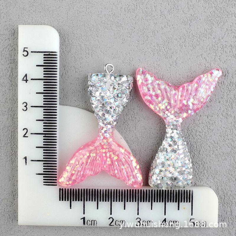 Mermaid Tail Resin Accessories Kit: Phone Case, Keychain, Earrings & DIY Pendant Materials