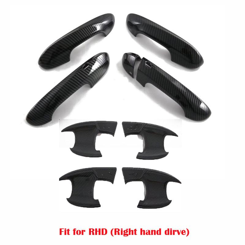 LHD RHD For MG 4 MG4 EV Mulan 2022 2023 2024 ABS black Car Door Handle Cover Door Bowl Protector Molding Trim Auto Accessories tcl6