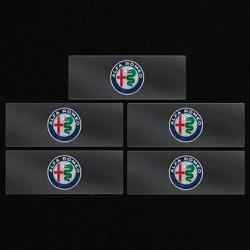 ACZX9 1/2/5/10pcs Car Styling Emblems Stickers Interior Decoration Decal for Alfa Romeo Giulia Giulietta Stelvio Mito Sportiva Mito