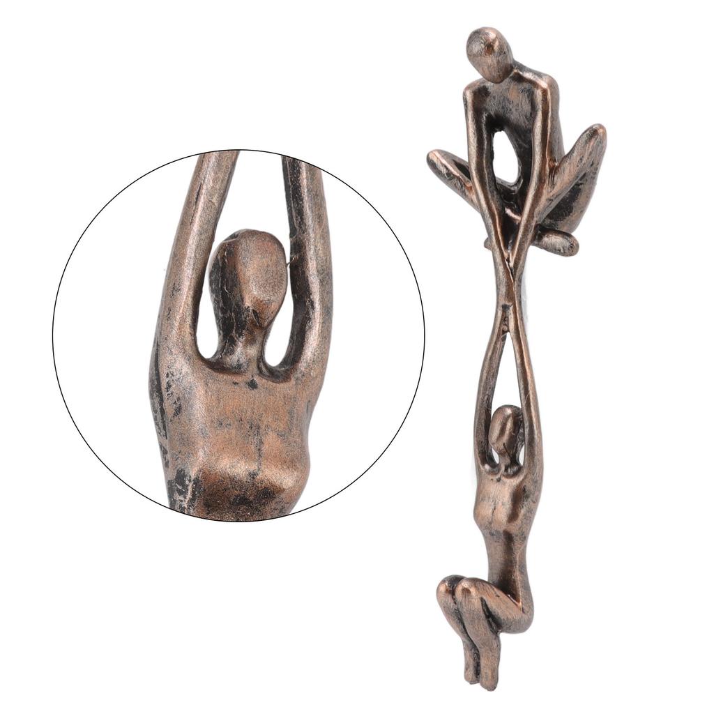 Lover Sculpture Ornament Resin Abstract Art Statue Couple Man Lifting Woman Dancing Figurine