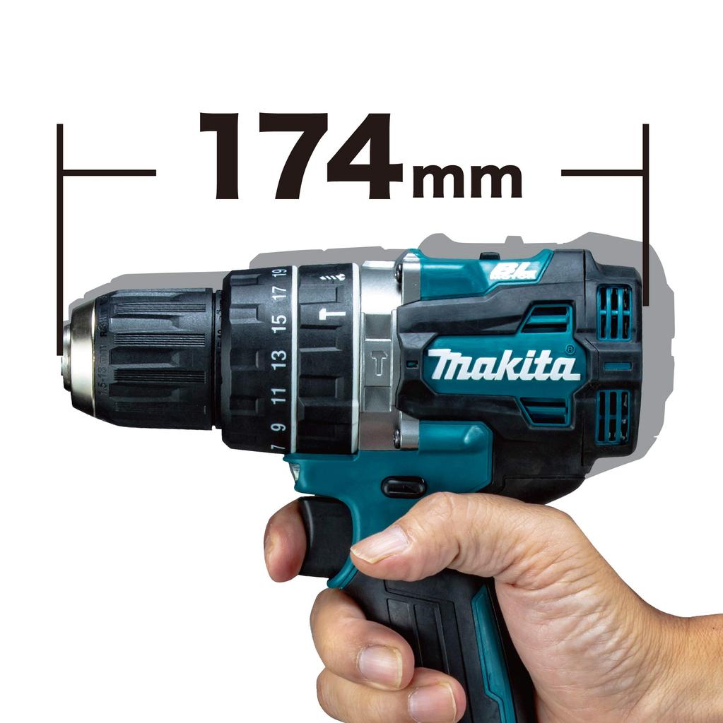 Makita Rechargeable Vibration Driver Drill 40Vmax Sold Separately HP002GZ Blue Battery/Charger/Case
