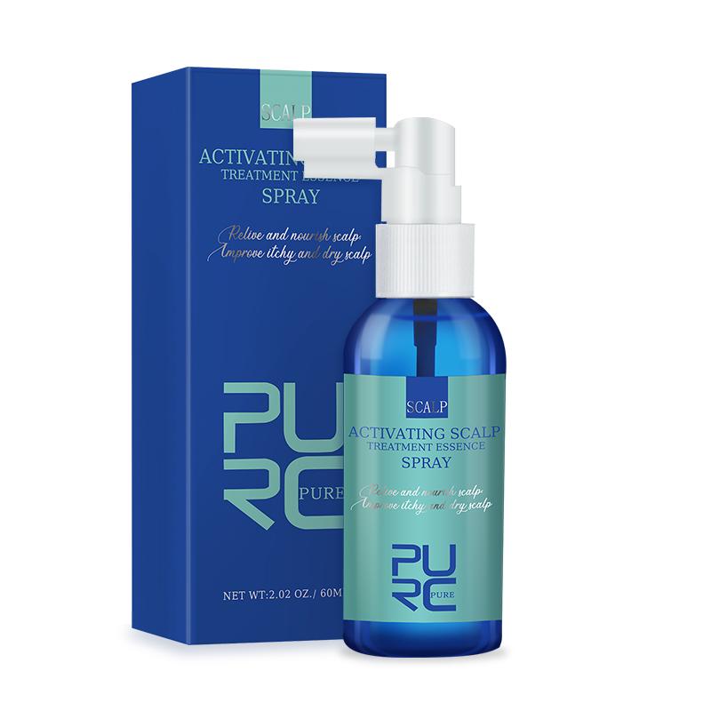 PURC Scalp Treatment Essence Spray Anti-Dandruff Anti-itchy Exfoliating Oil Control Anti Hair Loss 60ml