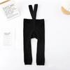 0-3 года милые однотонные теплые колготки для новорожденных на осень-зиму, хлопковые трикотажные колготки для девочек и мальчиков, мягкие хлопковые штаны на подтяжках